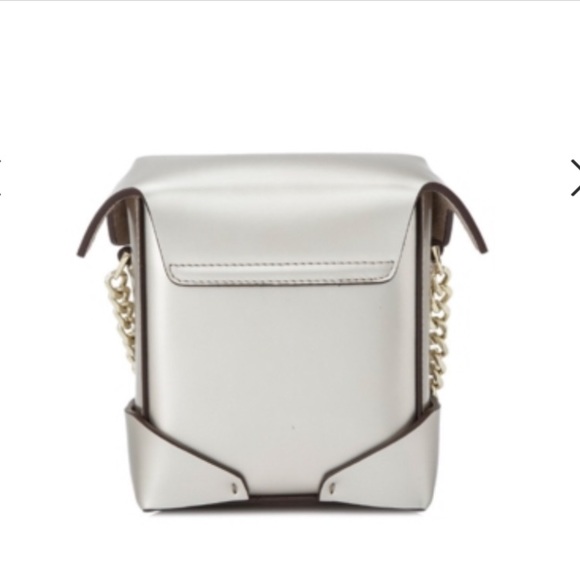 MANU Atelier Micro Pristine Bag metallic silver